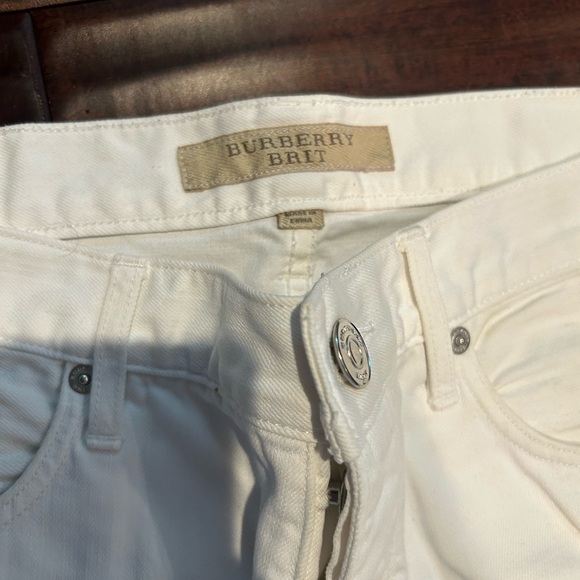 Men's Burberry Brit White Straight Jeans - Picture 2 of 3